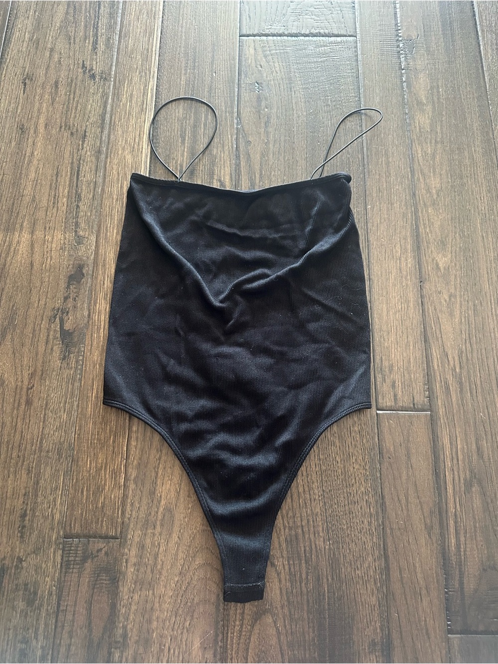 PacSun Basics Black Spaghetti Strap Bodysuit